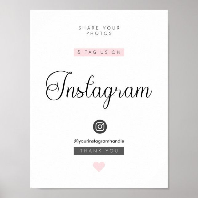 Airbnb/Vacacation Rental Social Media Sign Poster (Vorne)