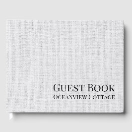 Airbnb Vacation Rental Woven Minimalistisch Modern Gästebuch