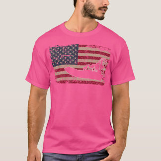 Airboat America Flag I Patriotischer Airboat Kapit T-Shirt
