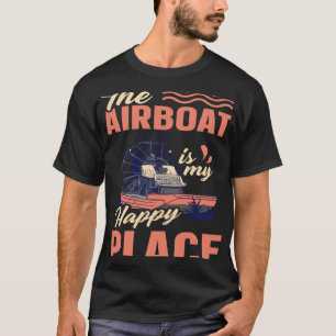 Airboat Fanboat RC Hydroplane Raclane Sumpf Schiff T-Shirt
