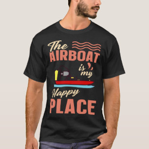 Airboat Fanboat RC Hydroplane Raclane Sumpf Schiff T-Shirt
