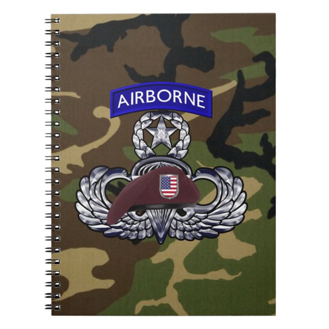 Airborne Paratrooper Notizblock (Vorderseite)