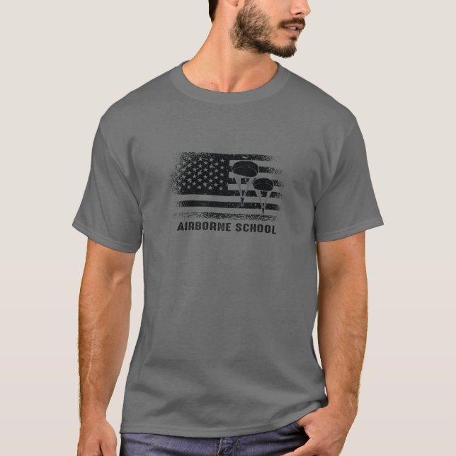 Airborne School Paratrooper Army T-Shirt (Vorderseite)