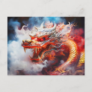 Airbrush-Eleganz: Illustration für das Jahr des Postkarte