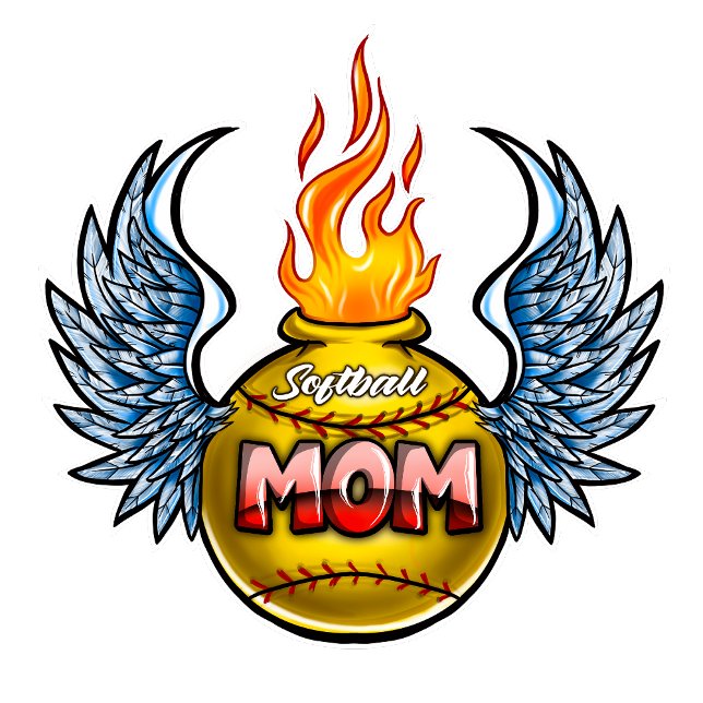 Airbrush Fastpitch softball ailes T-shirt (Créateur téléchargé)