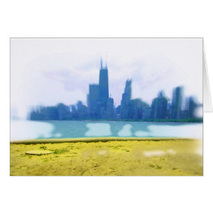 Airbrush-Kunst der Chicago-Skyline