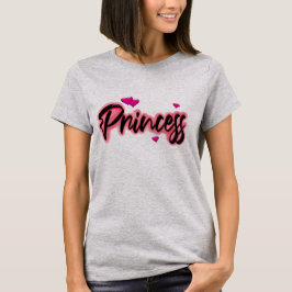 Airbrush-rosa und schwarz-druckfarbener T - Shirt