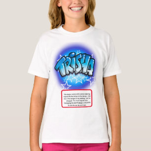 Airbrush-T - Shirt für Sterne mit benutzerdefinier