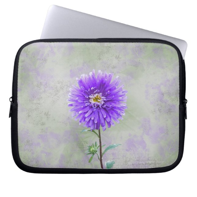 Airbrushed Dahlia Laptopschutzhülle (Vorderseite)