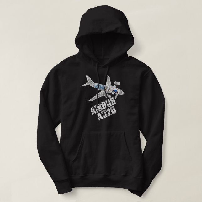 Airbus A320 Airplane Cutaway Pilot gi Hoodie (Design vorne)