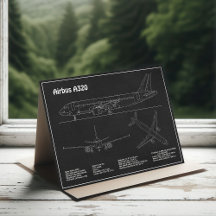 Airbus A320 - Flugzeugkonzept Zeichnend Pläne PD