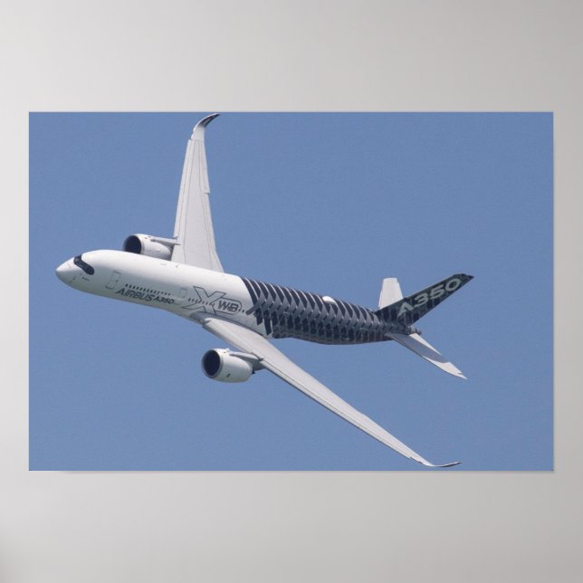 Airbus A350 im Flug Poster (Vorne)