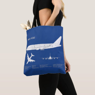 Airbus a380 - Flugzeugkonzept Zeichnend Pläne ABD Tasche