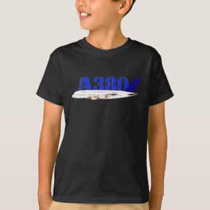 Airbus A380 zeichnend Aquarellfarbe T-Shirt