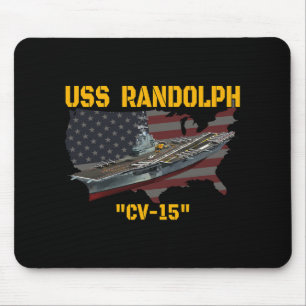 Aircraft Carrier Uss Randolph Cv-15 Veterans Day F Mousepad