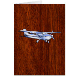 Aircraft Classic Chrome Cessna Flying Mahogany