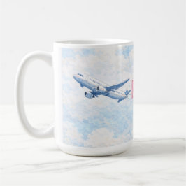 Aircraft flying Mug for Thank you Pilot Kaffeetasse