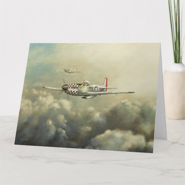 Aircraft - P51D Mustang Greetings Card Karte (Vorderseite)