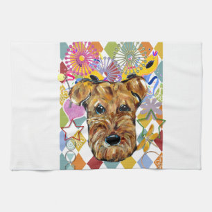 AIRDALE TERRIER KÜCHENTUCH