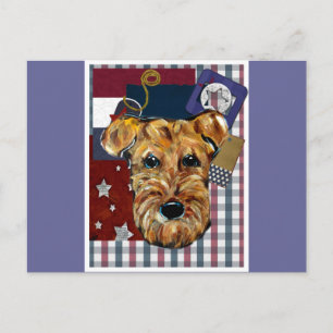 AIRDALE TERRIER POSTKARTE
