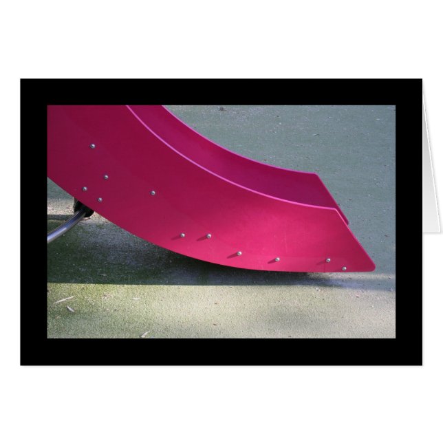 Aire de jeux pour enfants 28 Red Slide Card (Devant horizontal)