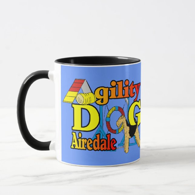Airedale_Agility Geschenke Tasse (Links)