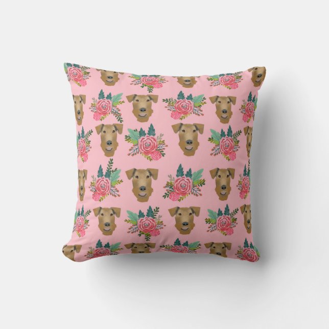 airedale, airedale Terre, airedale Kissen, Kissen (Vorderseite)