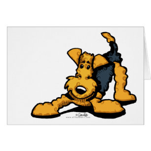 Airedale am Spiel