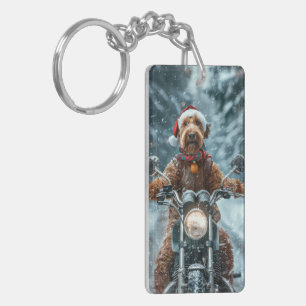 Airedale Chien équitation Moto Noël