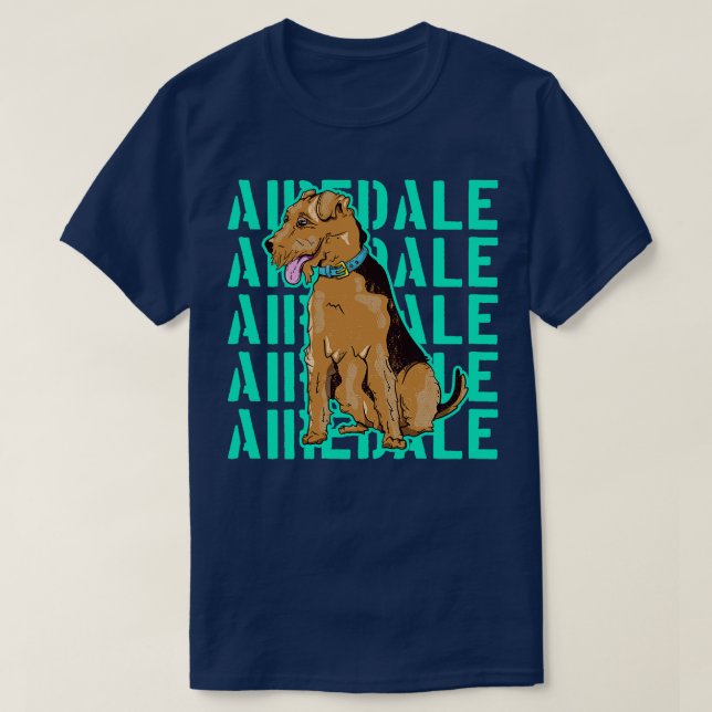 Airedale Dog T-Shirt (Design vorne)