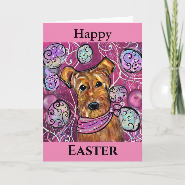 AIREDALE FEIERTAGSKARTE (Vorderseite)