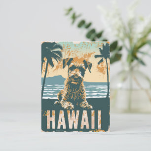 Airedale Hawaii Urlaub Reise Postkarte