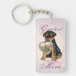 Airedale Heart Mama Schlüsselanhänger