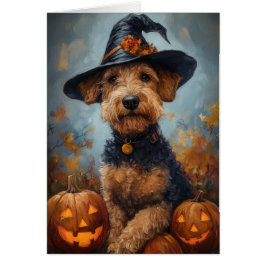 Airedale Hexe Halloween