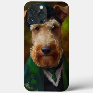 Airedale-Hund am St. Patrick's Day Case-Mate iPhone Hülle