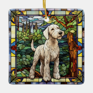 Airedale-Hund-Ornament Keramikornament