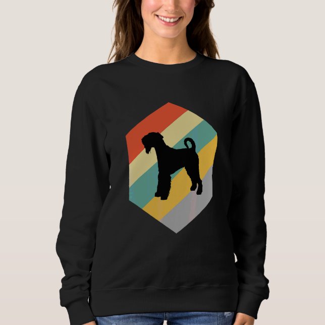 Airedale-Hund Vintage-Design Sweatshirt (Vorderseite)