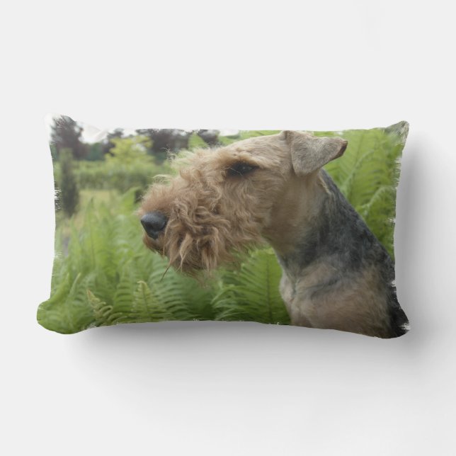 Airedale-Kissen Lendenkissen (Vorderseite)