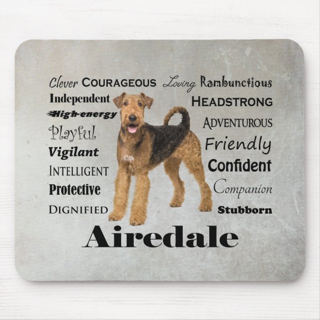 Airedale Mousepad (Vorne)