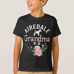 Airedale Oma Geschenke Womens Airedale Dog Lover C T-Shirt