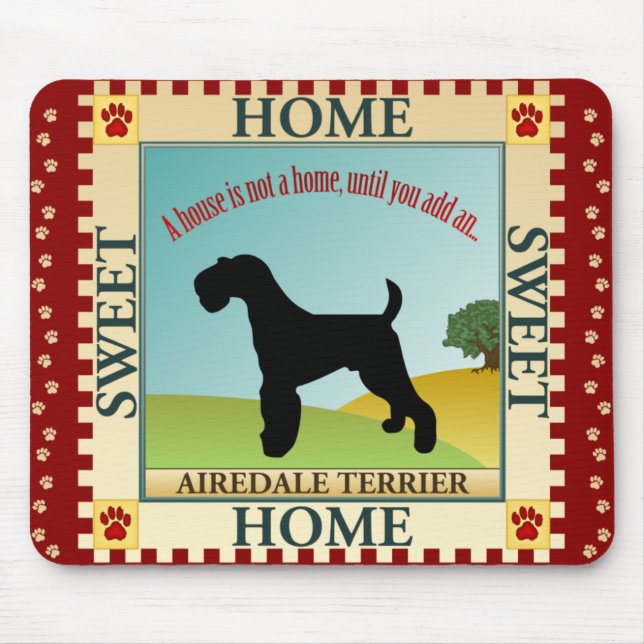 Airedale Terrier [ADT] Mousepad (Vorne)