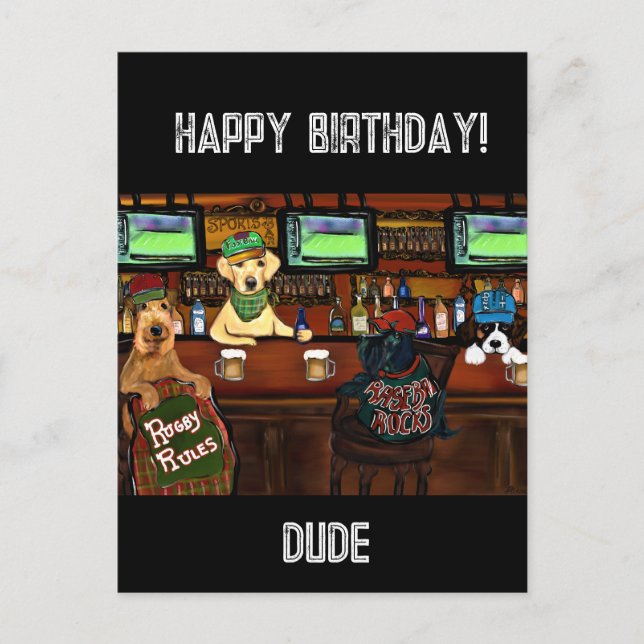 AIREDALE TERRIER & AMIS Carte postale (Devant)