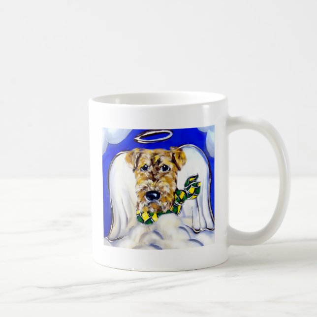 Airedale Terrier Angel Kaffeetasse (Rechts)