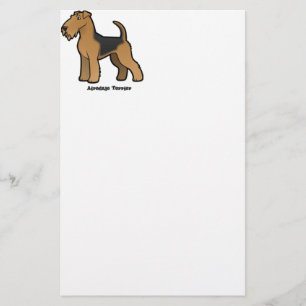 airedale Terrier Briefpapier