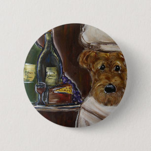 AIREDALE TERRIER BUTTON