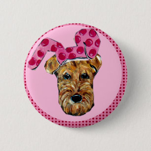 Airedale Terrier Button