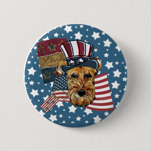 AIREDALE TERRIER BUTTON
