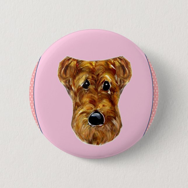 AIREDALE TERRIER BUTTON (Vorderseite)