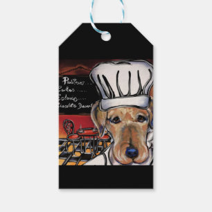 Airedale Terrier Chef Geschenkanhänger