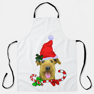 Airedale Terrier Christmas Schürze